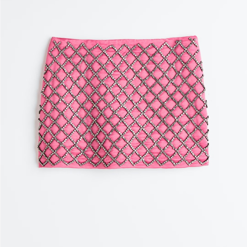 NWT H&M Pink BeadeD Skirt